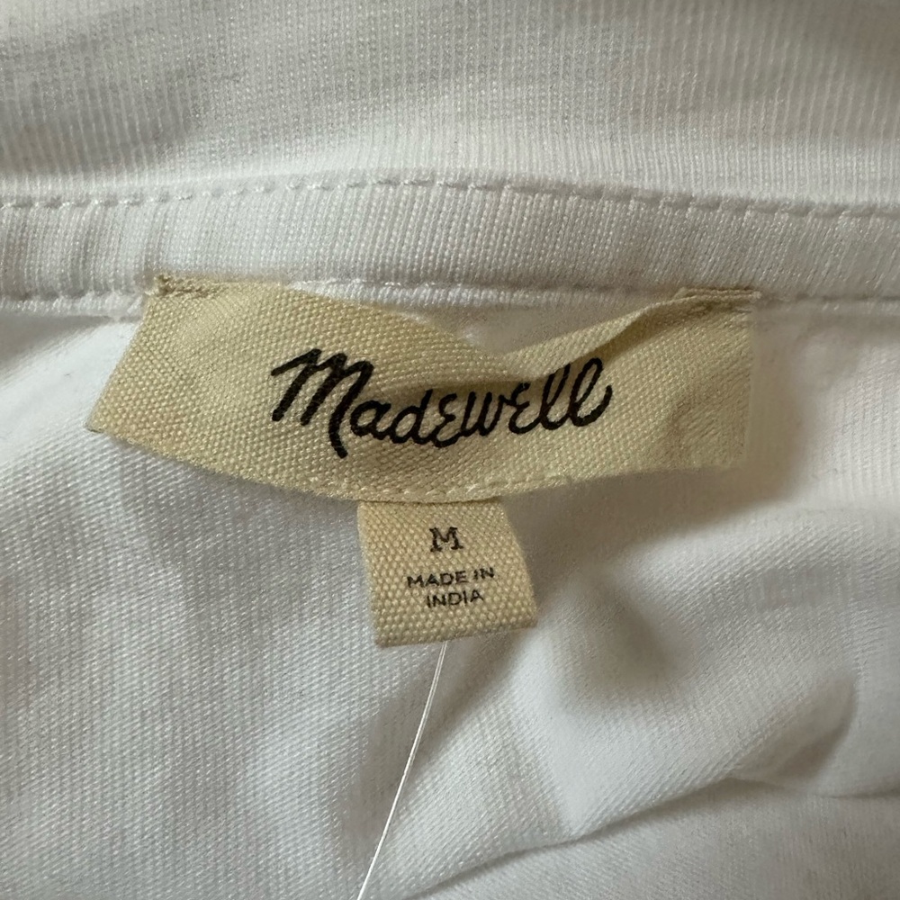 NWT Madewell Puff Sleeve Knit Top- Medium - Picture 7 of 8
